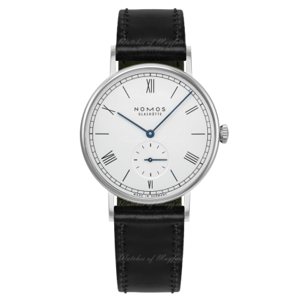 205 | Nomos Ludwig Manual Black Leather 35 mm watch. Buy Online