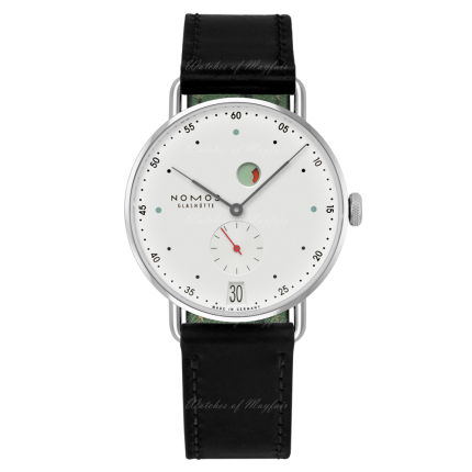 1101 | Nomos Metro Date Power Reserve Manual 37mm watch. Buy Online