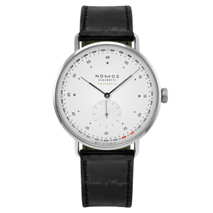 1165 | NOMOS Metro Neomatik 41 Update Black Leather watch. Buy Online