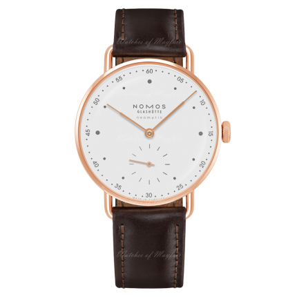 1180 | Nomos Metro Rose Gold Neomatik Automatic 39mm watch. Buy Online