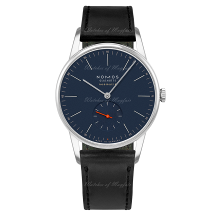 343 | Nomos Orion Neomatik Midnight Blue Automatic Pin Buckle 39mm watch. Buy Online