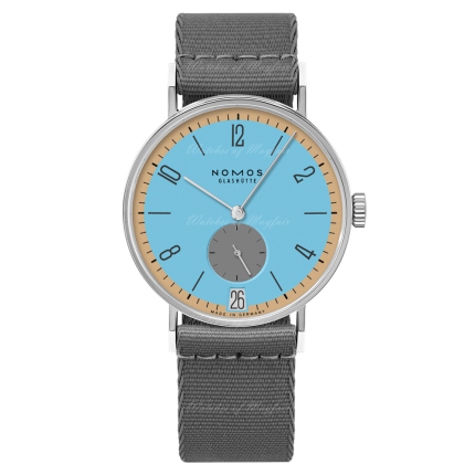 179.S22 | Nomos Tangente 38 Date Delfin Manual Limited Edition watch. Buy Online