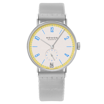 179.S10 | Nomos Tangente 38 Date Lemonbiscuit Manual Limited Edition watch. Buy Online