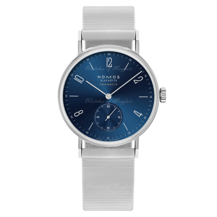 190 | Nomos Tangente Neomatik Blue Gold Bracelet 35 mm watch. Buy Online