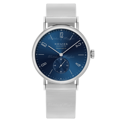 146 | Nomos Tangente Neomatik Blue Gold Bracelet 39 mm watch. Buy Online