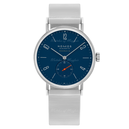 142 | Nomos Tangente Neomatik Midnight Blue Automatic Bracelet 39 mm watch. Buy Online