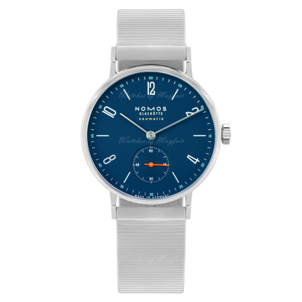 177 | Nomos Tangente Neomatik Midnight Blue Steel Bracelet 35 mm watch. Buy Online