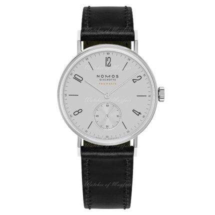 188 | Nomos Tangente Neomatik Platinum Gray Black Leather Pin Buckle 35 mm watch. Buy Online