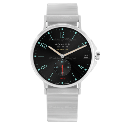 581 | Nomos Tangente Sport Neomatik 42 Date Marine Black Bracelet watch. Buy Online