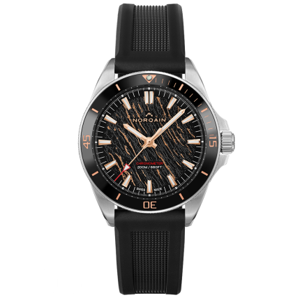 NN1001SC1CA/BG103 | Norqain Adventure Neverest Glacier Black Rubber 40 mm watch | Buy Online