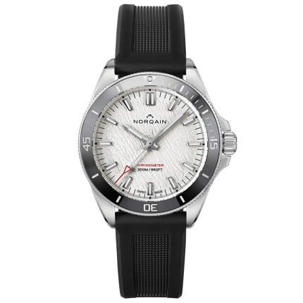 NN1001SC3CA/GL101 | Norqain Adventure Neverest Glacier Black Rubber 40 mm watch | Buy Online