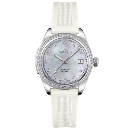 N1800D81A/M18D | Norqain Adventure Sport Diamonds White Rubber 37 mm watch | Buy Online