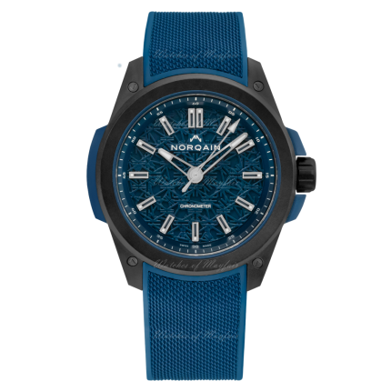 NNQ3000QBA1A/A001 | Norqain Independence Wild One Blue Mesh Rubber 42 mm watch | Buy Online