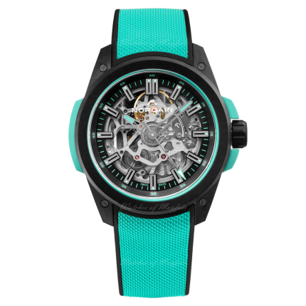 NNQ3000QBQ1AS/B007 | Norqain Independence Wild ONE Skeleton Turquoise 42mm watch. Buy Online