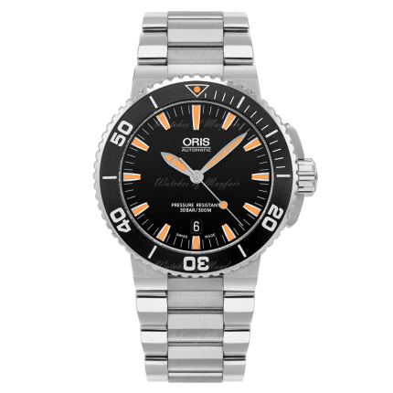 01 733 7653 4159-07 8 26 01PEB | Oris Aquis Date 43 mm watch. Buy Online