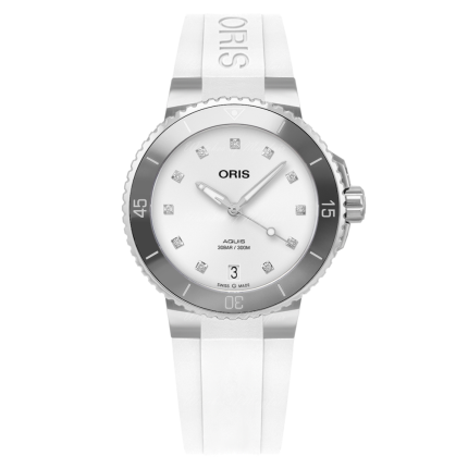 01 733 7731 4191-07 4 18 63FC | Oris Aquis Date Diamonds Steel Automatic 36.5 mm watch. Buy Online