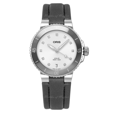 01 733 7731 4191-07 5 18 45FC | Oris Aquis Date Diamonds Steel Automatic 36.5 mm watch. Buy Online