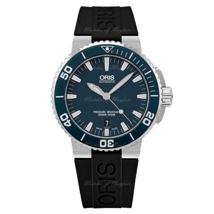 01 733 7653 4155-07 4 26 34EB | Oris Aquis Date Steel Automatic 43 mm watch. Buy Online