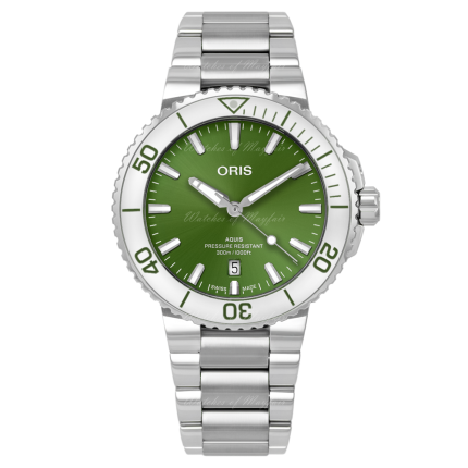 01 733 7787 4137-07 8 22 04PEB | Oris Aquis Date Taste of Summer Automatic 41.5 mm watch. Buy Online