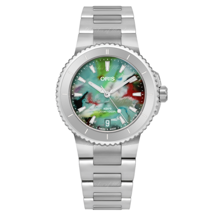 01 733 7792 4150-07 8 19 05P | Oris Aquis Date Upcycle Automatic 36.5 mm watch. Buy Online