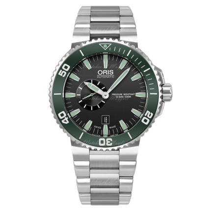 01 743 7673 4137-07 8 26 01PEB | Oris Aquis Small Second Date Automatic 46 mm watch. Buy Online