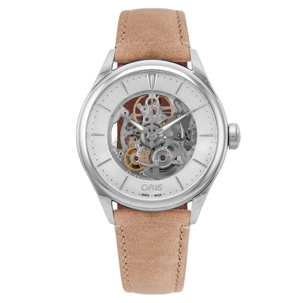 01 734 7721 4051-07 5 21 33FC | Oris Artelier Skeleton Automatic 40 mm watch. Buy Online