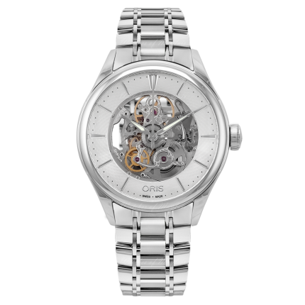 01 734 7721 4051-07 8 21 88 | Oris Artelier Skeleton Automatic 40 mm watch. Buy Online