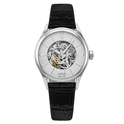 01 560 7724 4051-07 5 17 64FC | Oris Artelier Skeleton Steel Automatic 33 mm watch | Buy Online