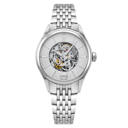 01 560 7724 4051-07 8 17 79 | Oris Artelier Skeleton Steel Automatic 33 mm watch | Buy Online