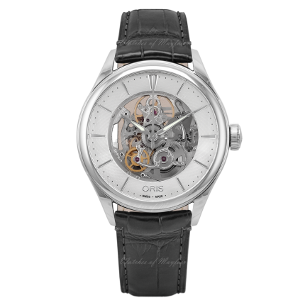 01 734 7721 4051-07 5 21 61FC | Oris Artelier Skeleton Steel Automatic 40 mm watch. Buy Online