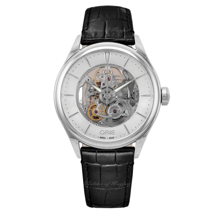 01 734 7721 4051-07 5 21 64FC | Oris Artelier Skeleton Steel Automatic 40 mm watch. Buy Online