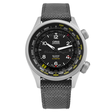 01 733 7705 4164-Set 5 23 17FC | Oris Big Crown ProPilot Altimeter with Meter Scale 47 mm watch. Buy Online