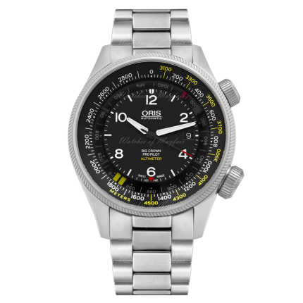 01 733 7705 4164-Set 8 23 19 | Oris Big Crown ProPilot Altimeter with Meter Scale 47 mm watch. Buy Online