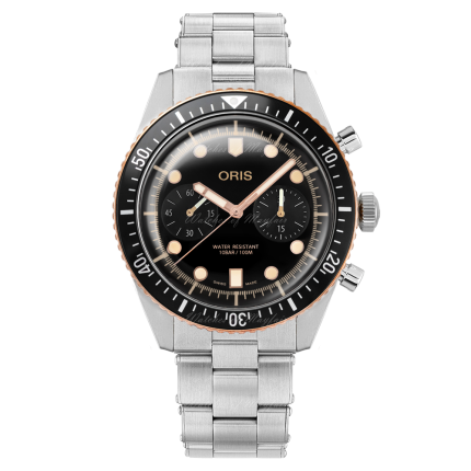 01 771 7744 4354-07 8 21 18 | Oris Divers Sixty-Five Chronograph Automatic 43 mm watch. Buy Online