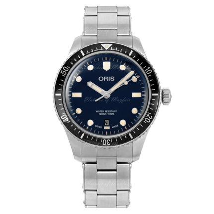 01 733 7707 4055-07 8 20 18 | Oris Divers Sixty-Five Steel Automatic 40 mm watch | Buy Now