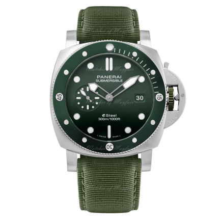 PAM01287 | Panerai Submersible QuarantaQuattro Verde Smeraldo Automatic 44 mm watch. Buy Online