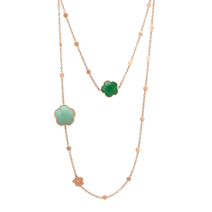 15608R|Pasquale Bruni Bon Ton Goddesses Rose Gold Chrysoprase Necklace