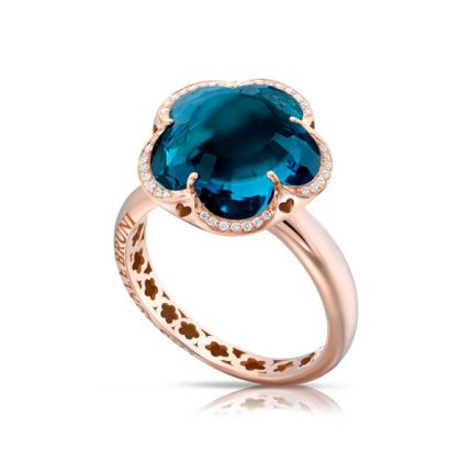 15306R |Buy Online Pasquale Bruni Bon Ton Rose Gold Topaz Diamond Ring