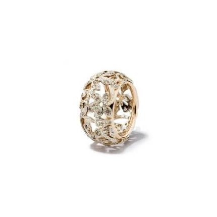 PAB0010_O6000_DBR00 Pomellato Arabesque White and Rose Gold Diamond Ring