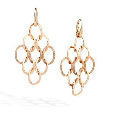 POC0060_O7000_DBR00 | Buy Pomellato Brera Rose Gold Diamond Earrings