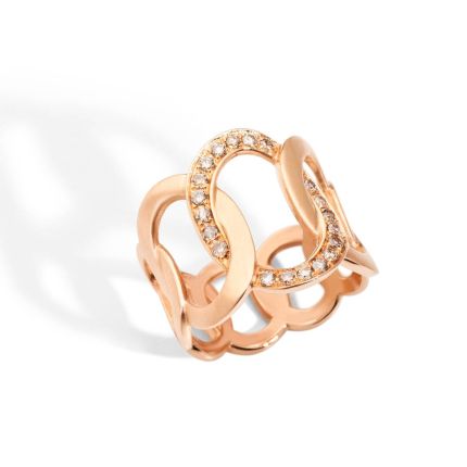 PAB9100_O7000_DBR00 | Pomellato Brera Rose Gold Diamond Ring | Buy Now