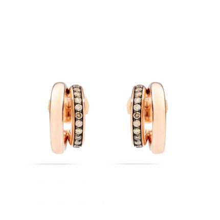 POB8111_O7000_DBR00 | Pomellato Iconica Rose Gold Diamond Earrings | Buy Now