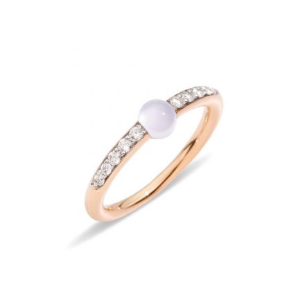 PAB7031_O7000_DB0AD | Pomellato M'ama Non M'ama Rose Gold Adularia Diamond Ring