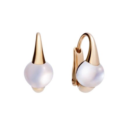 POB0040_O7000_000AD | Pomellato M'ama Non M'ama Rose Gold Adularia Earrings