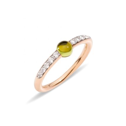 PAB7031_O7000_DB0OE | Pomellato M'ama Non M'ama Rose Gold Peridot Diamond Ring