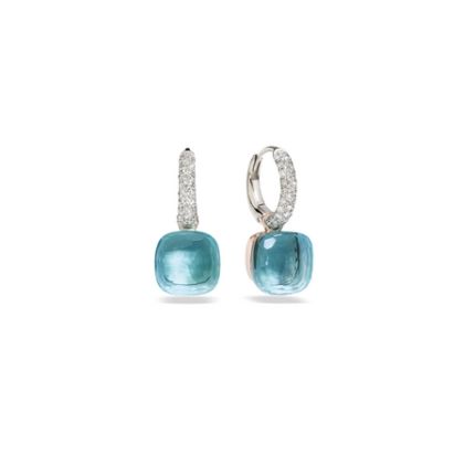 POB4010_O6000_DB0OY |Pomellato Nudo White&Rose Gold Topaz Diamonds Earrings