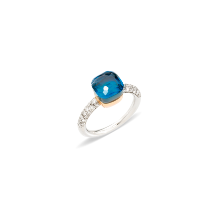 PAB7040_O6WHR_B0TTU | Buy Pomellato Nudo Petit Gold Topaz Diamond Ring