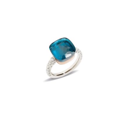 PAB4010_O6000_DB0TL | Pomellato Nudo White and Rose Gold Topaz Ring |Buy Now