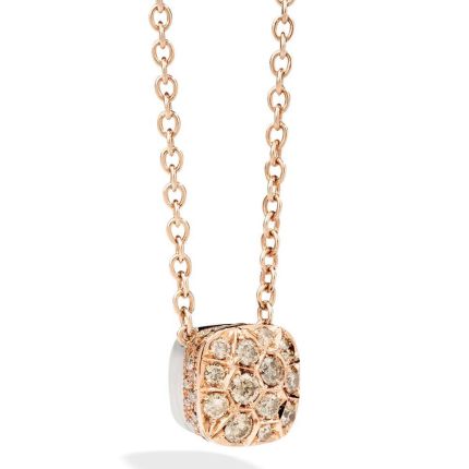 PCB7040_O6000_DBR00 | Buy Pomellato Nudo Rose and White Gold Diamond Necklace