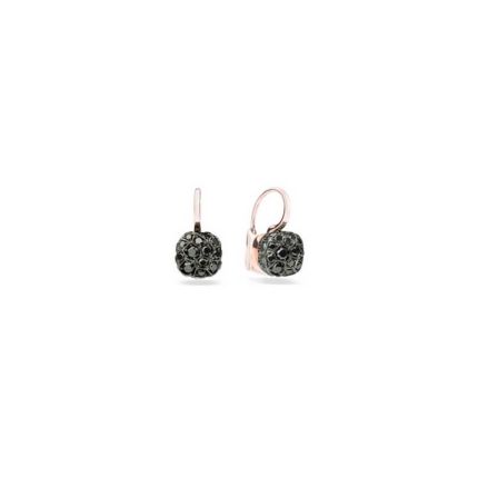 POB5010_O6000_DBK00 Pomellato Nudo White and Rose Gold Diamond Earrings